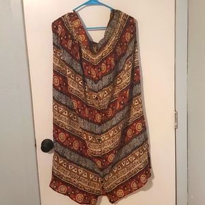 Long fall toned aline full skirt